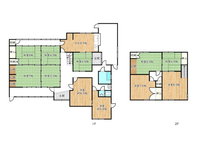 【間取り】 | 姫路市豊富町豊富／中古戸建