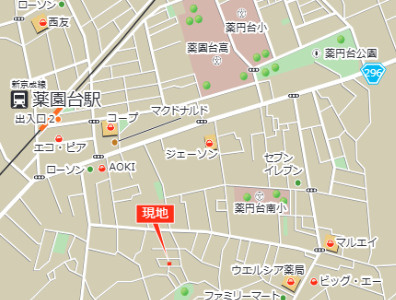 【地図】 | モンターニュ薬園台