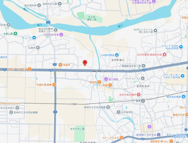 【Z空調】高崎市吉井町本郷　限定１棟　新築建売の地図