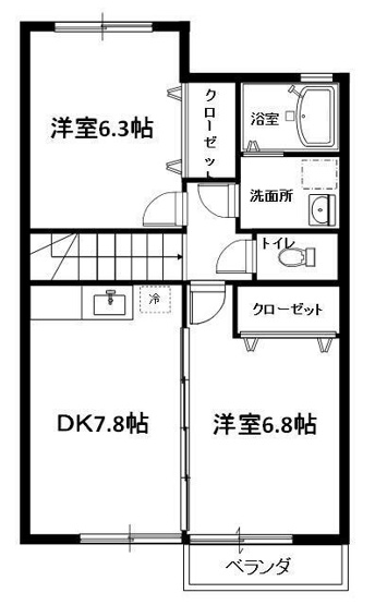 【間取り】 | エルメゾン別府