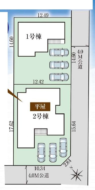 　深谷市上野台2期（平屋建て）　の前面道路含む現地写真
