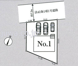 【新築分譲住宅】三芳町竹間沢　第4　の区画図