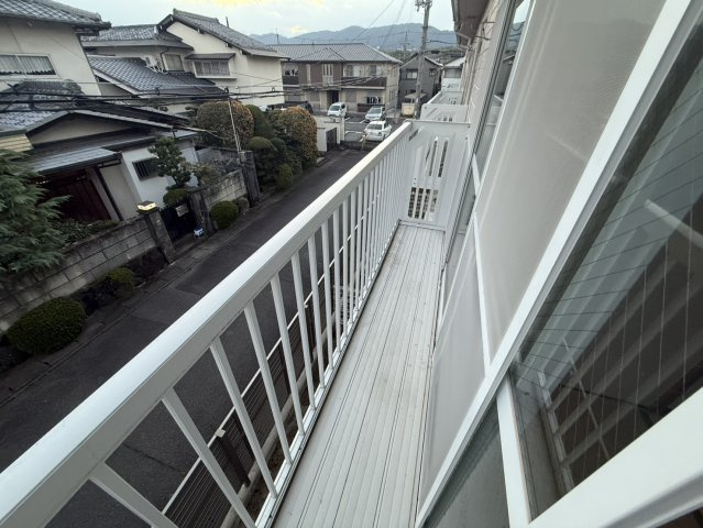 ハピネス桂のバルコニー