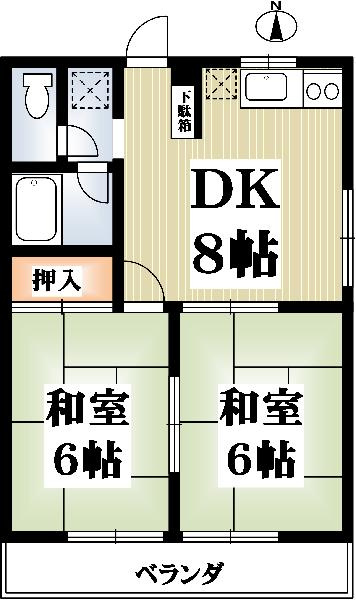ハピネス桂の間取り