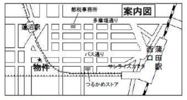 ルナハイツ蒲田の地図
