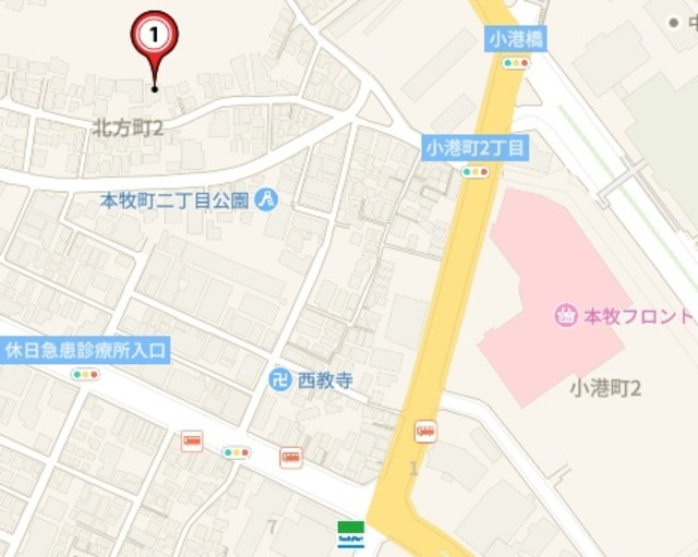 ソシア本牧の地図