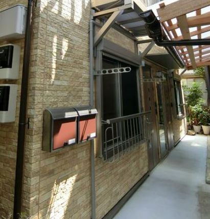 江戸川区南小岩７丁目のアパートのバルコニー