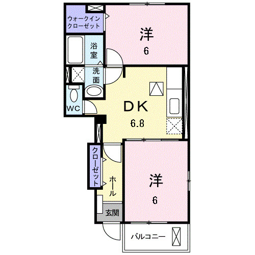 クリアネス F Ⅱの間取り