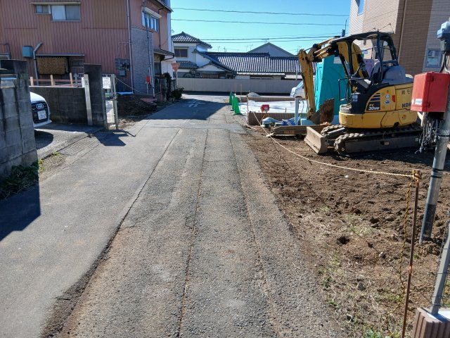 鴻巣市箕田第９　の前面道路含む現地写真|現地前面道路（2025年11月22日）撮影