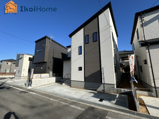 明石市大久保町高丘1丁目　新築戸建全2棟　B号棟の前面道路含む現地写真|【ホームページに現地動画掲載中】●年中無休：当日予約可●弊社は契約前に新築戸建の住宅診断が無料です！