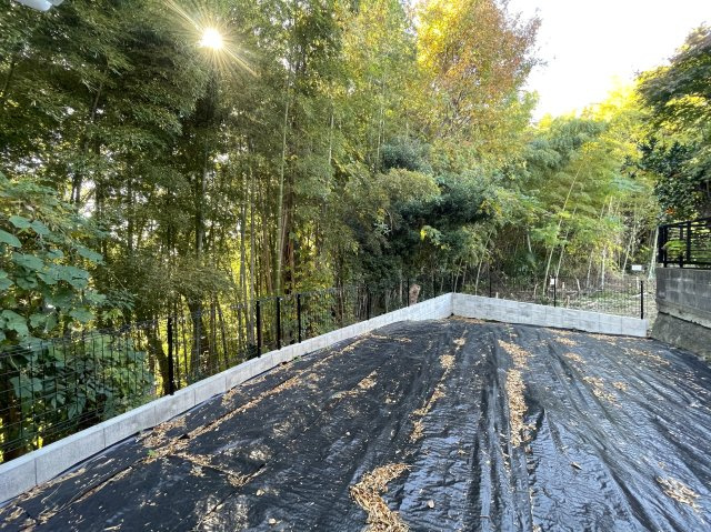 竹林の風流ある和の香り【港北区小机町】新築戸建の庭|お庭でゆったりと過ごせます