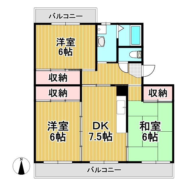 クイーン・ビーマンションの間取り