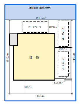 秦野市今泉　中古戸建の区画図