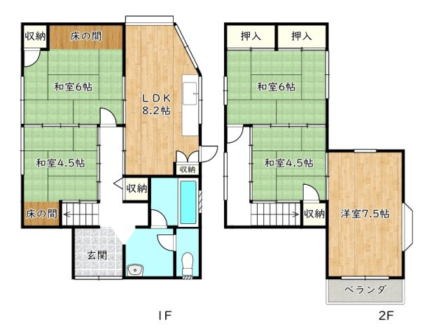 【間取り】 | 姫路市木場／中古戸建