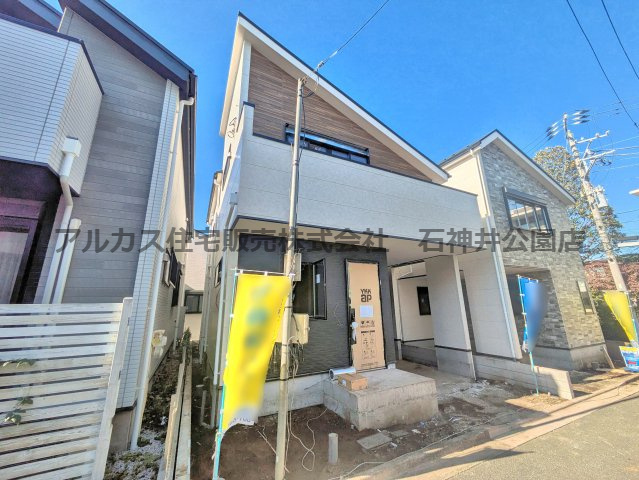 練馬区東大泉６丁目　新築一戸建　西武池袋線　大泉学園の前面道路含む現地写真