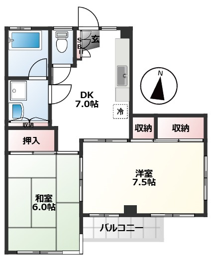 サンハイツ・スギウラの間取り