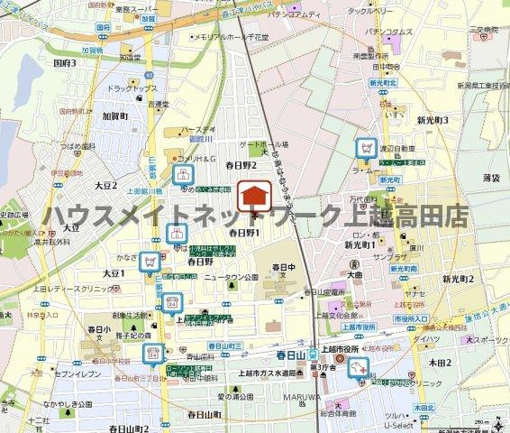 アークフラッティーの地図