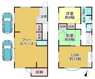 【間取り】 | 大津市唐崎1丁目14-2　中古戸建