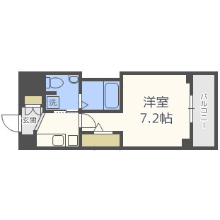 ラシーヌ天王寺町南の間取り
