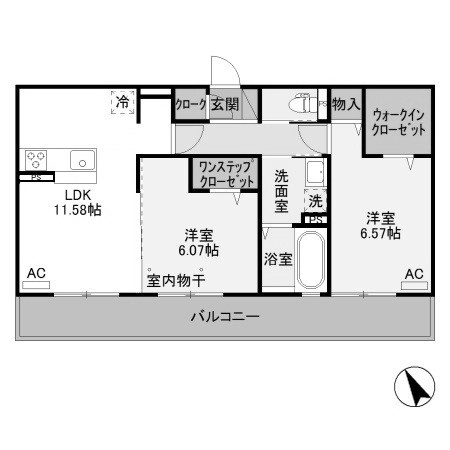 【間取り】 | クレアシオン城北