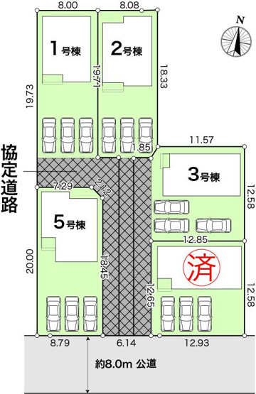 【区画図】 | 香美市土佐山田町宝町４丁目/３号棟