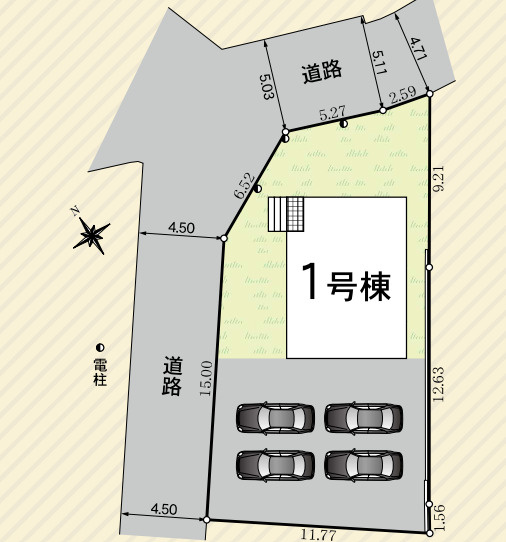 新築戸建　富士宮市宮原第24　全1棟の区画図