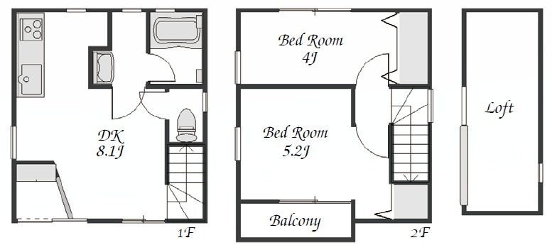 江戸川区東小岩５丁目　中古戸建の間取り