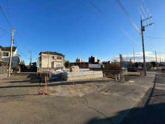 【前面道路含む現地写真】 | 人気のふじ幼稚園至近！立川市上砂町3丁目　新築戸建　【全3棟】