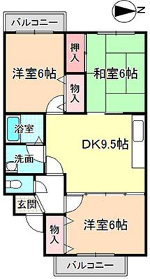 【間取り】 | 七々色ハイツ