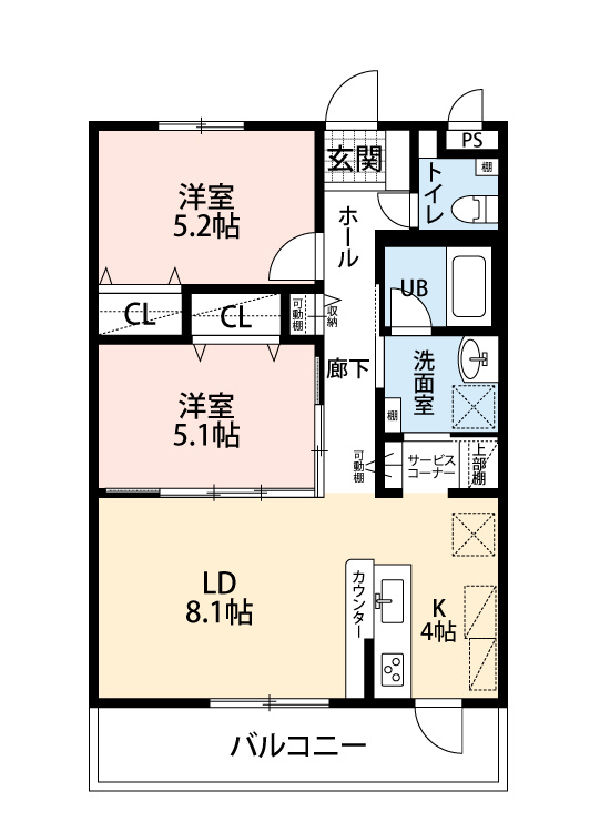 ペンシエロの間取り
