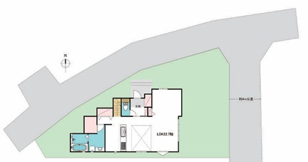 泉区和泉中央北５丁目　新築戸建　7399万円の区画図