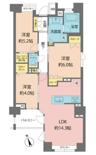 パークホームズ落合南長崎の間取り
