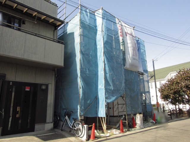 草加市谷塚上町 新築分譲住宅の外観