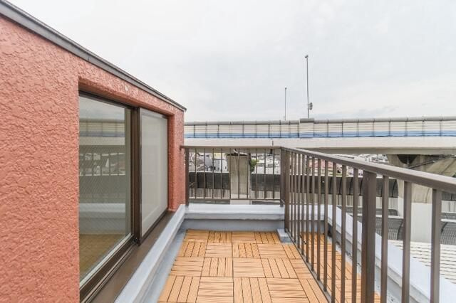 セザール西高島平のバルコニー