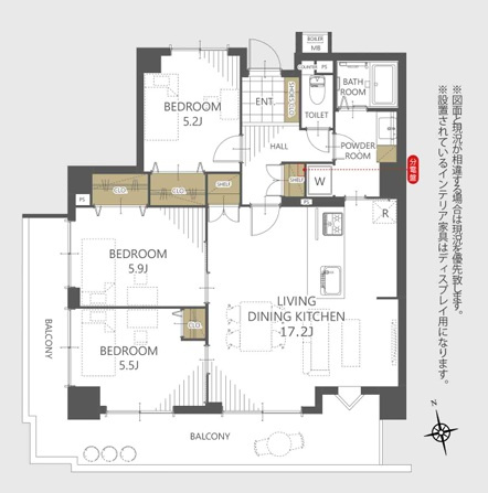 【間取り】 | じゅうグランドモア長住