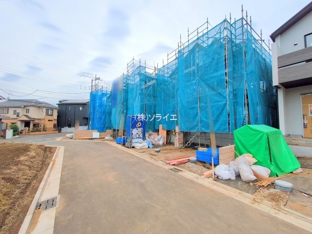 所沢市下安松全11棟　新築戸建の前面道路含む現地写真