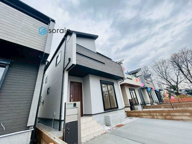 所沢市下安松全11棟　新築戸建の外観|令和7年12月25日撮影。