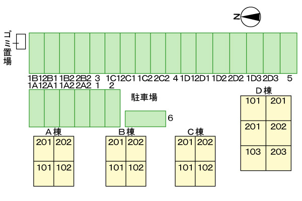 ヴィラマリン　Ｄの駐車場|駐車場