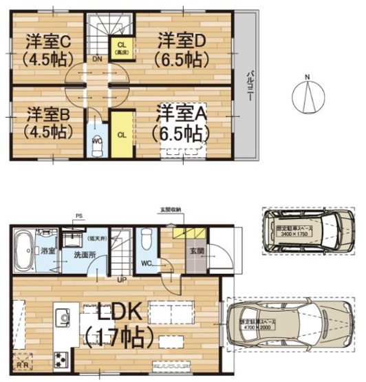 【間取り】 | S41252-1号地修学院