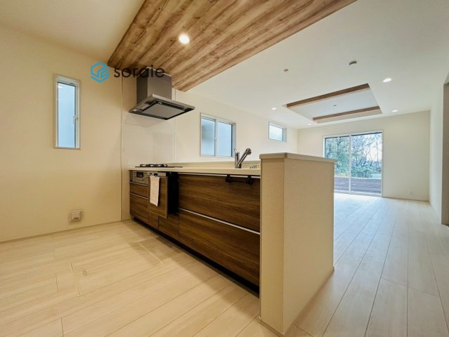 所沢市下安松全11棟　新築戸建のキッチン|令和7年12月25日撮影。