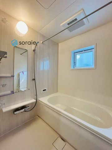 所沢市下安松全11棟　新築戸建の浴室|令和7年12月25日撮影。