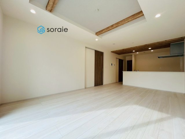 所沢市下安松全11棟　新築戸建の居間・リビング|令和7年12月25日撮影。