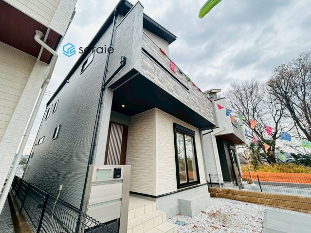 所沢市下安松全11棟　新築戸建の外観|令和7年12月25日撮影。