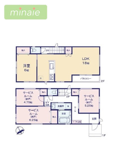 【間取り】 | 小学校5分　中学校5分　食洗機付　太陽光設置　鷺沼３　1号棟