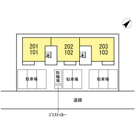 カメリア メゾンの区画図