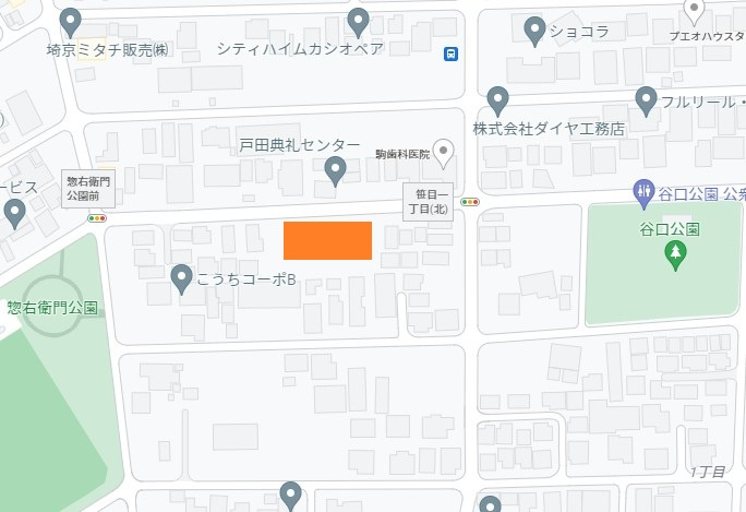 こうちパーキングの地図