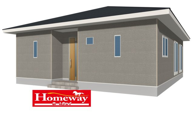 【外観】 | 嘉川小学校に通える新築戸建平屋　山口市嘉川　第４－１号棟　クレイドルガーデン　アーネストワン | かわいいお家になって誕生します