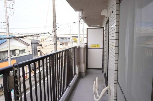 クリオ草加壱番館のバルコニー