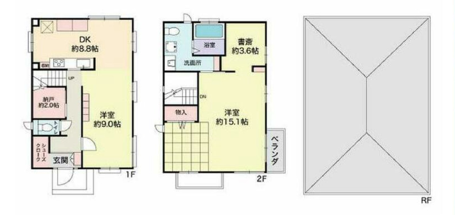【中古戸建】高崎市山名町の間取り|■間取り図｜敷地面積：606.80（約183.55坪）　建物面積：96.58（約29.21坪）