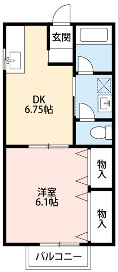 【間取り】 | パストラルコートＨ棟